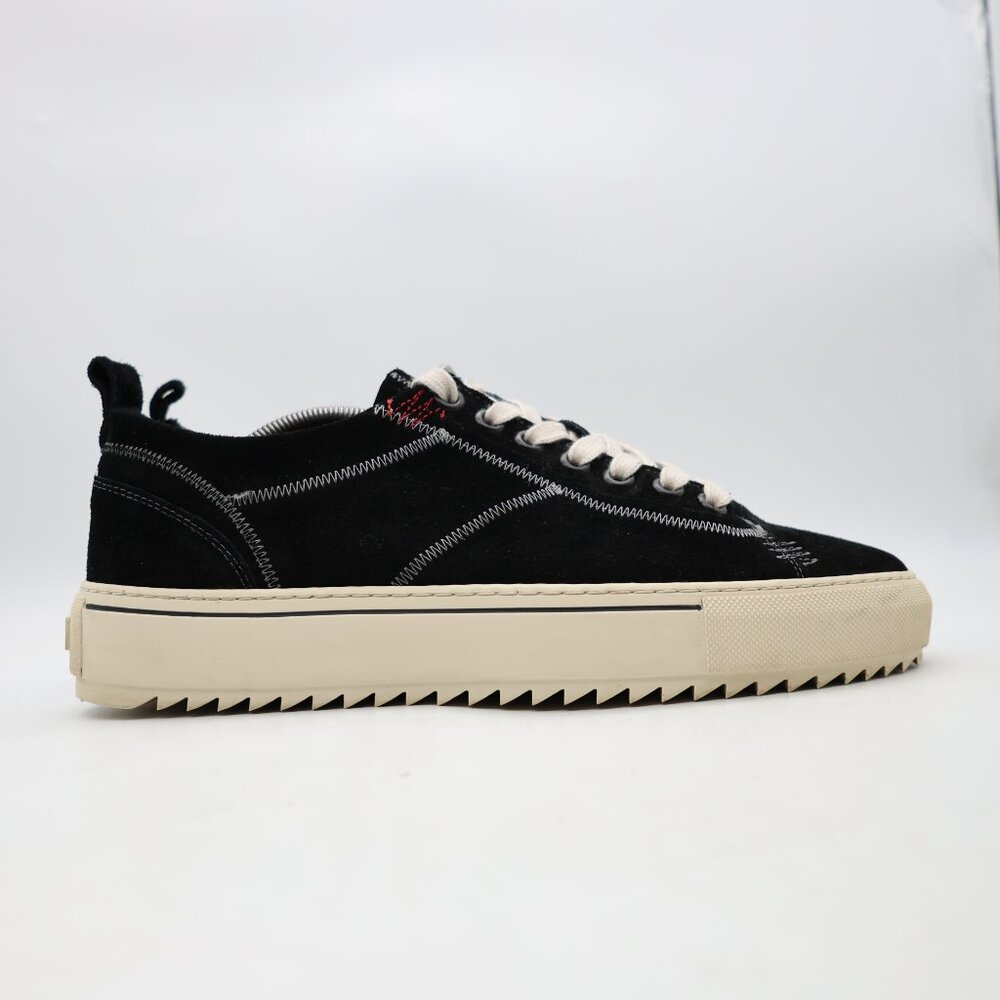 Represent Alpha Low Top Men's Size 10.5 Casual Sneakers Black Suede Lace Up